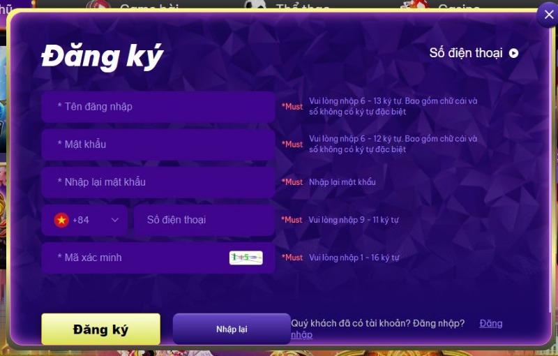 Hướng dẫn đăng ký và đăng nhập tài khoản Gnbet