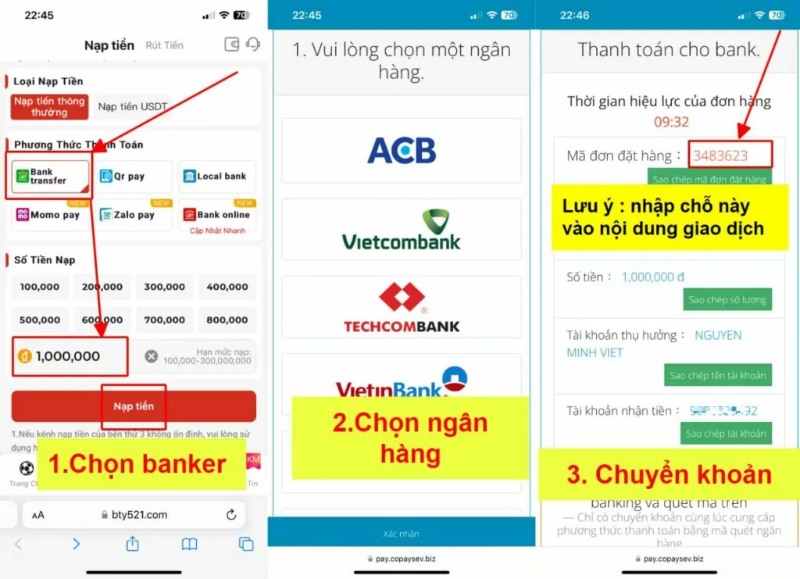 Phương thức thẻ ngân hàng được sử dụng phổ biến để chuyển khoản